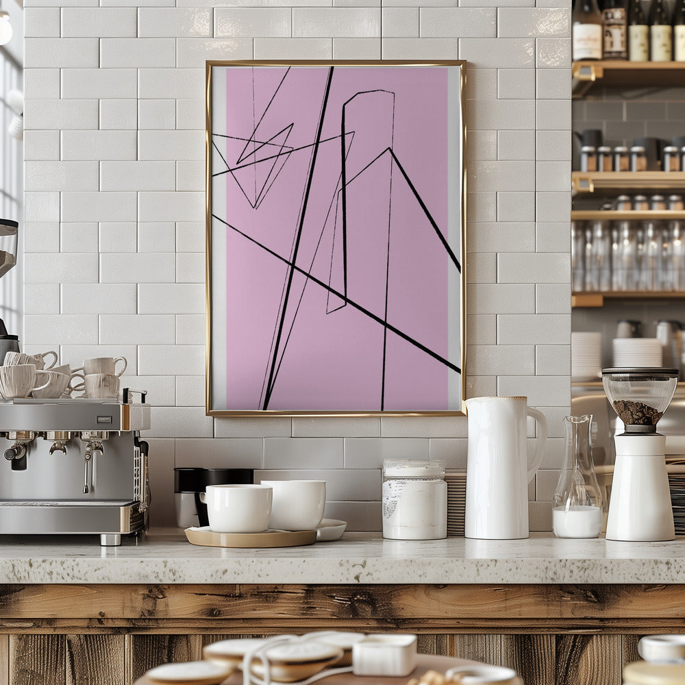 Angular Lines No 10 Poster